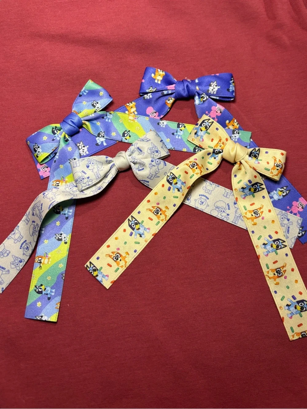 Bluey Hair Bows - 4 piece